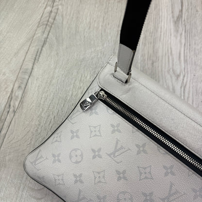 Louis Vuitton 2020 Taigarama Outdoor Flap White Messenger Bag