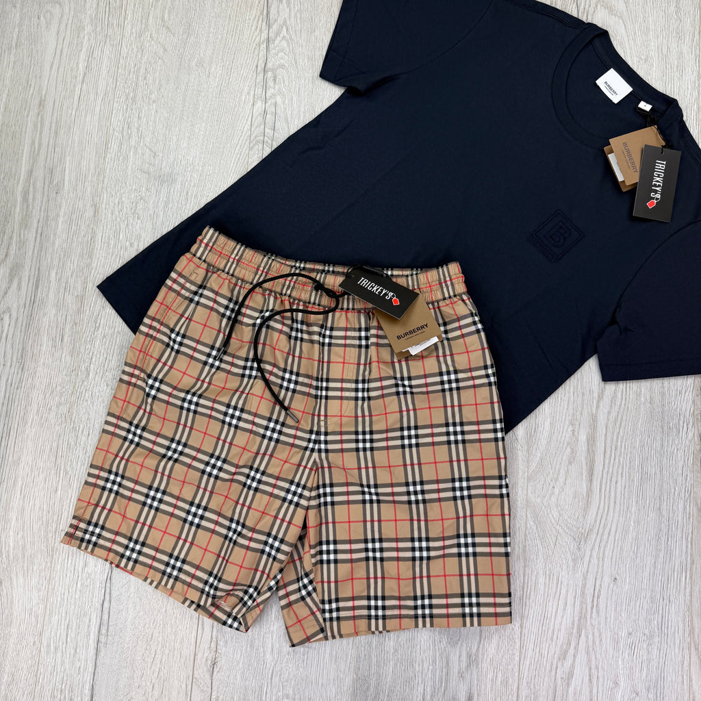 Burberry Men’s T-shirt & Swim Shorts Set - Small