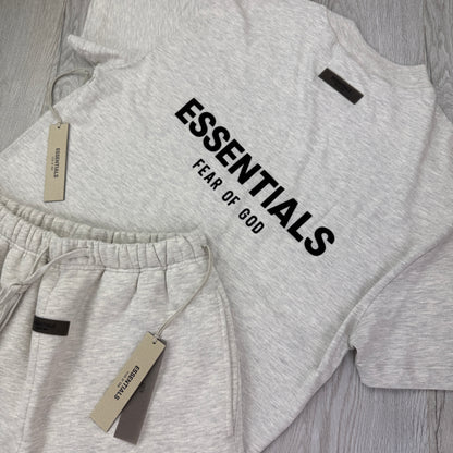 Essentials Men’s Light Oat T shirt and Short Set