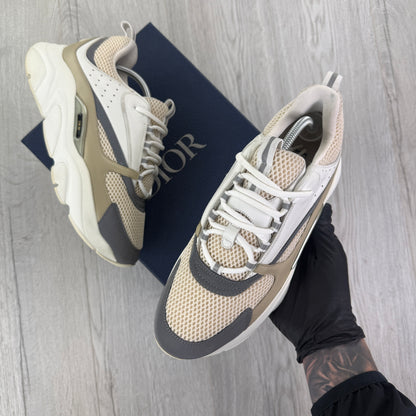 Dior B22 Men’s Cream Beige White Trainers - 44 (Fit Uk 9/9.5)