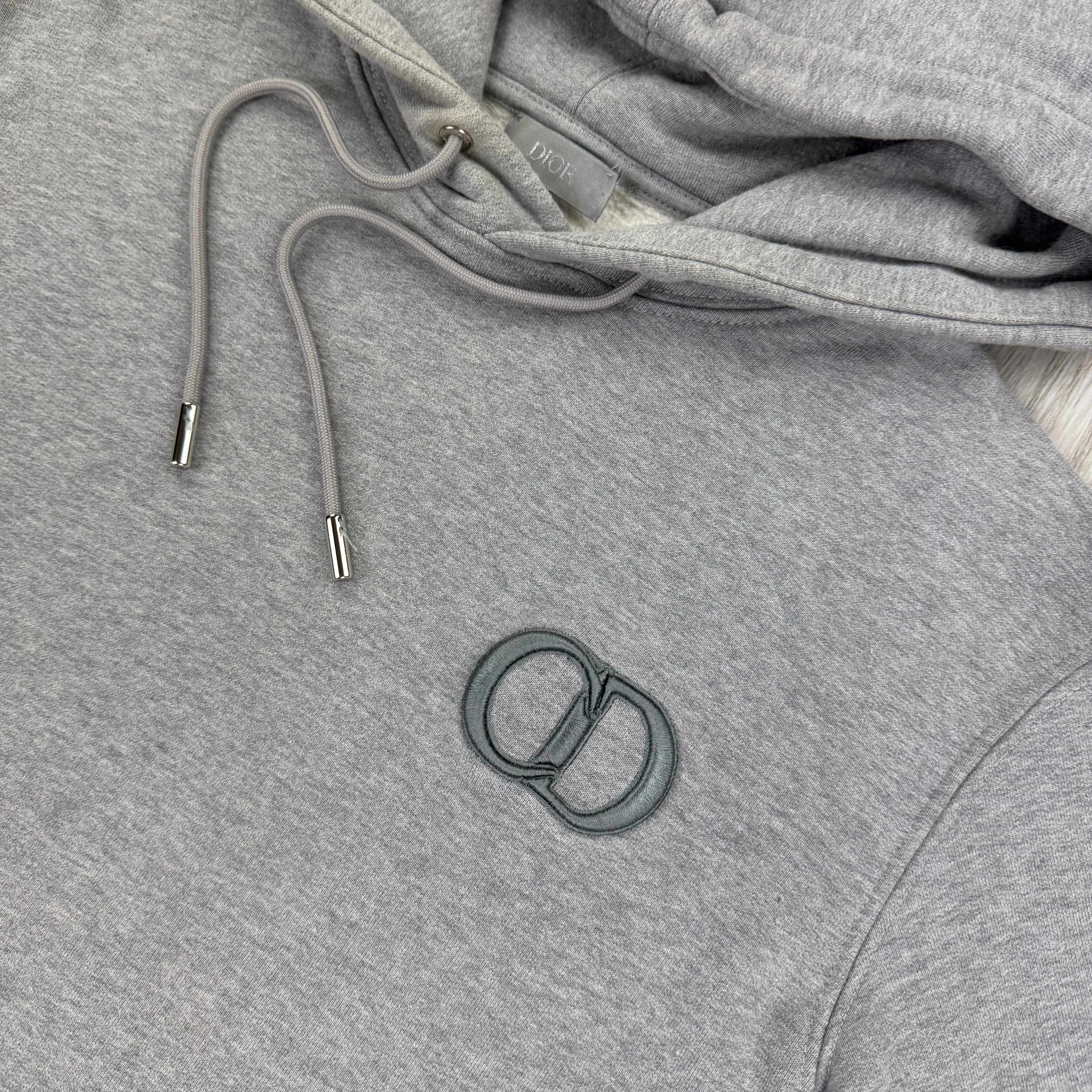 Christian Dior Men’s Grey Pullover Hoodie - Small Slim