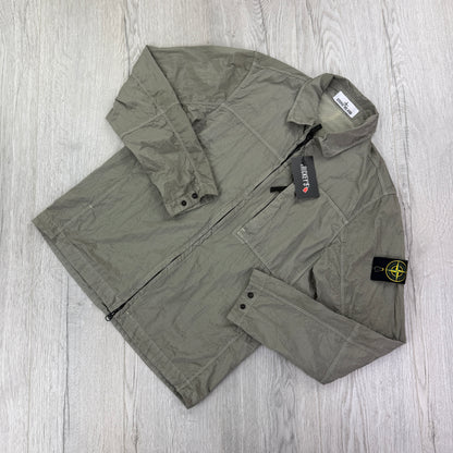 Stone Island Men’s Metal Nylon Zip-up Overshirt - Small
