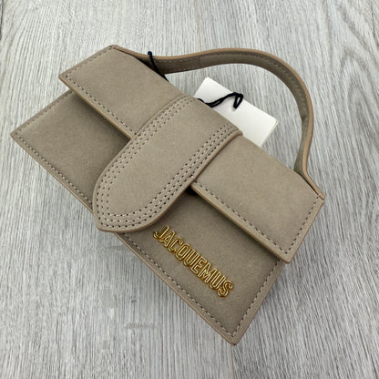 Jacquemus Women’s Beige Suede Mini Bambino Bag