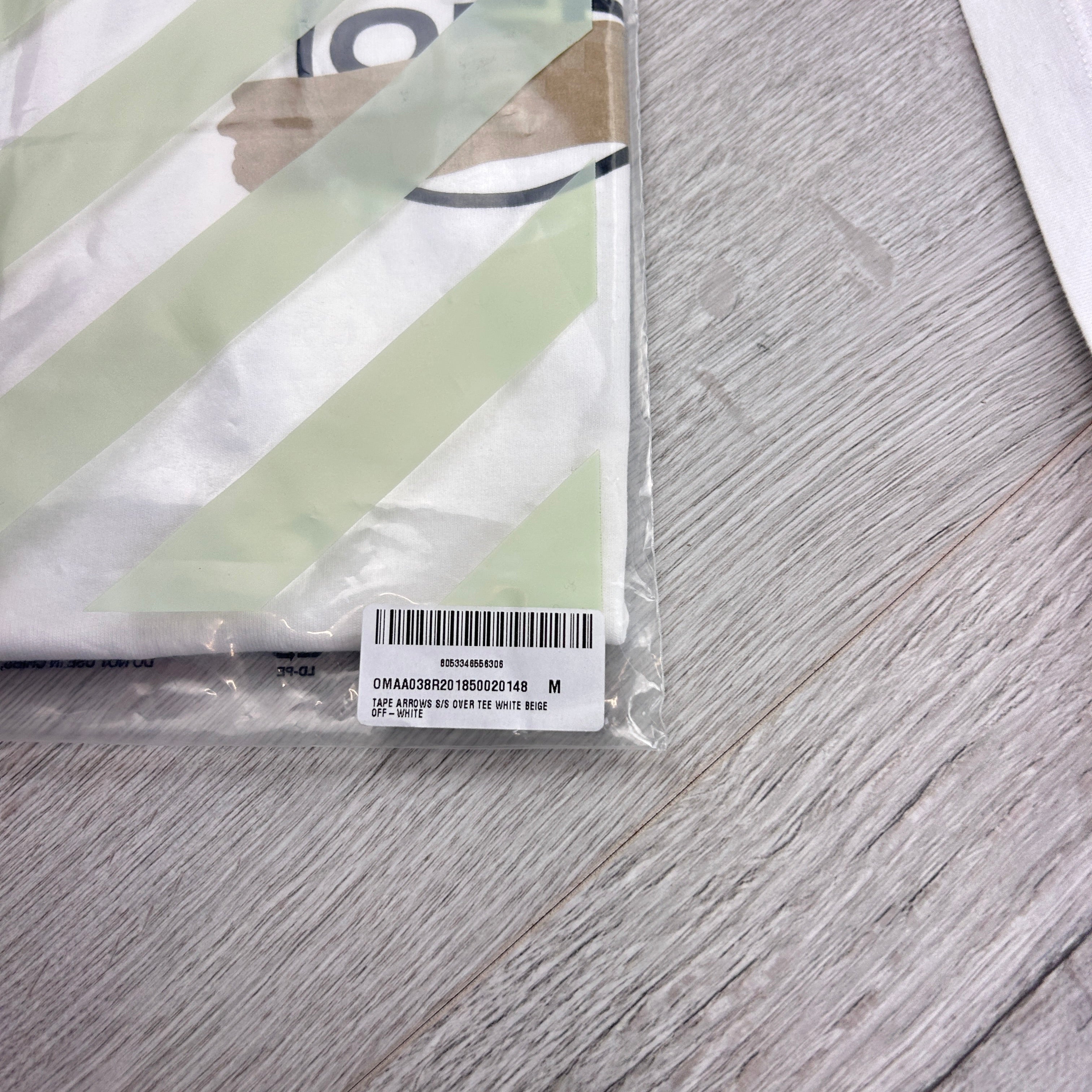 Off White Men’s White Tape Arrow Oversized T-shirt