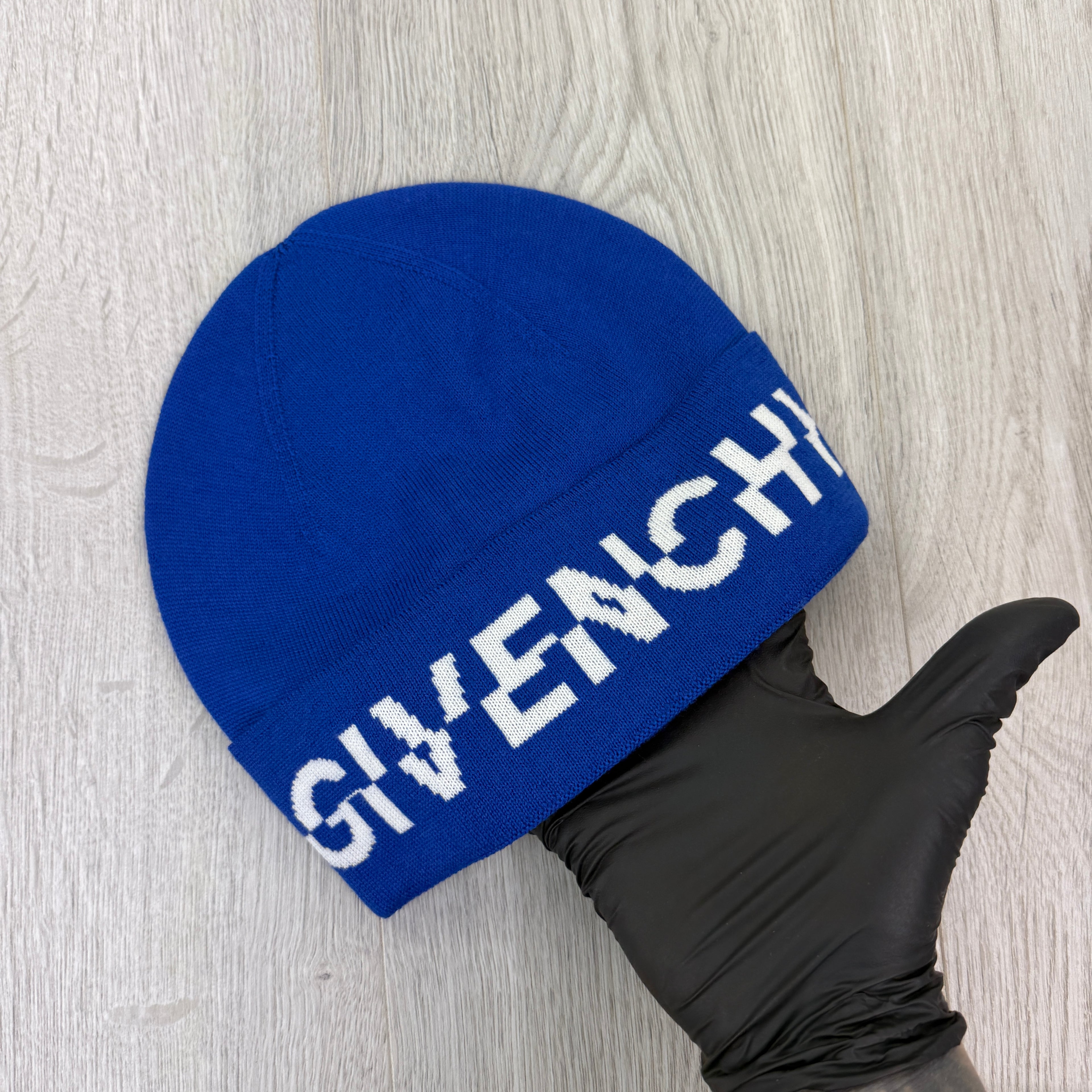 Givenchy Men’s Royal Blue Wool Beanie