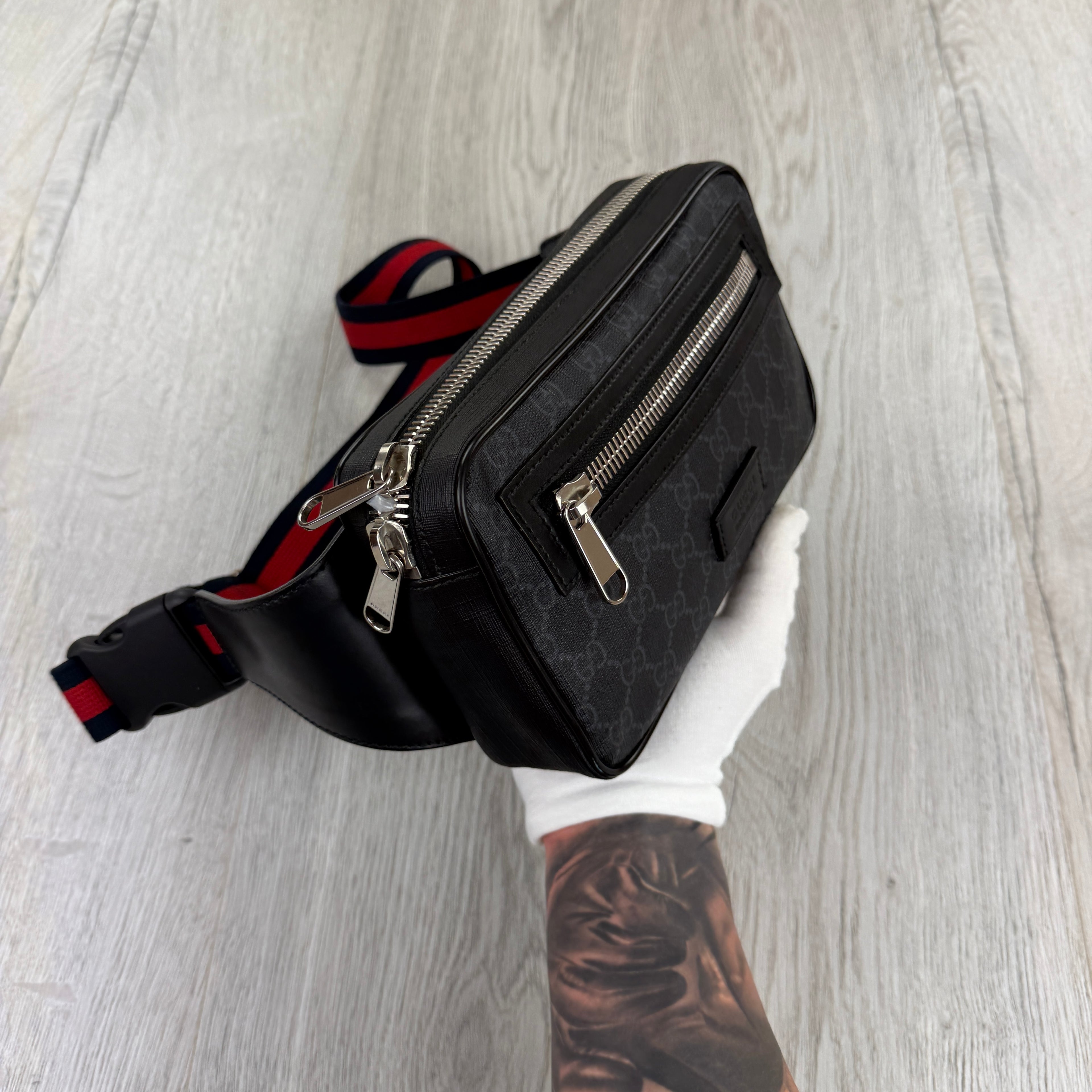 Gucci Men’s GG Black Belt Bag