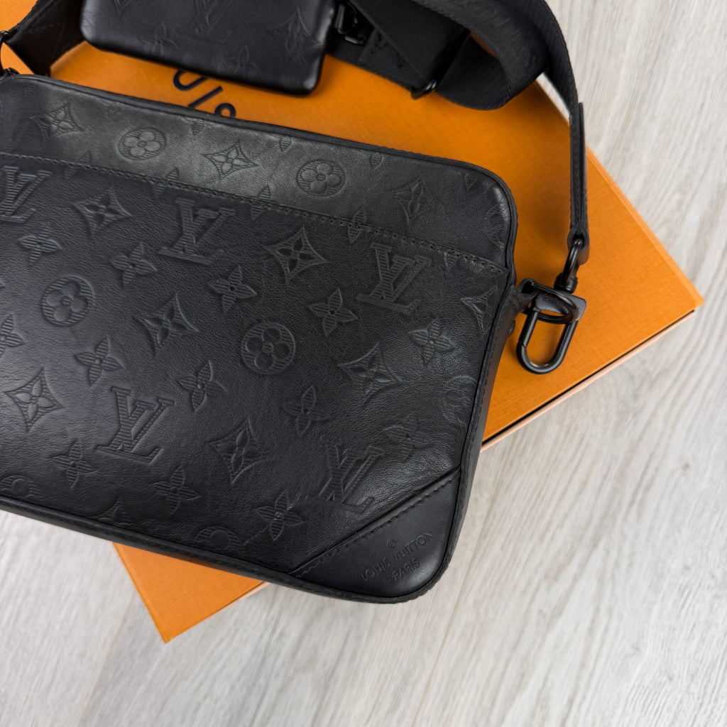 Louis Vuitton Men’s Shadow Black Monogram Duo Messenger Bag