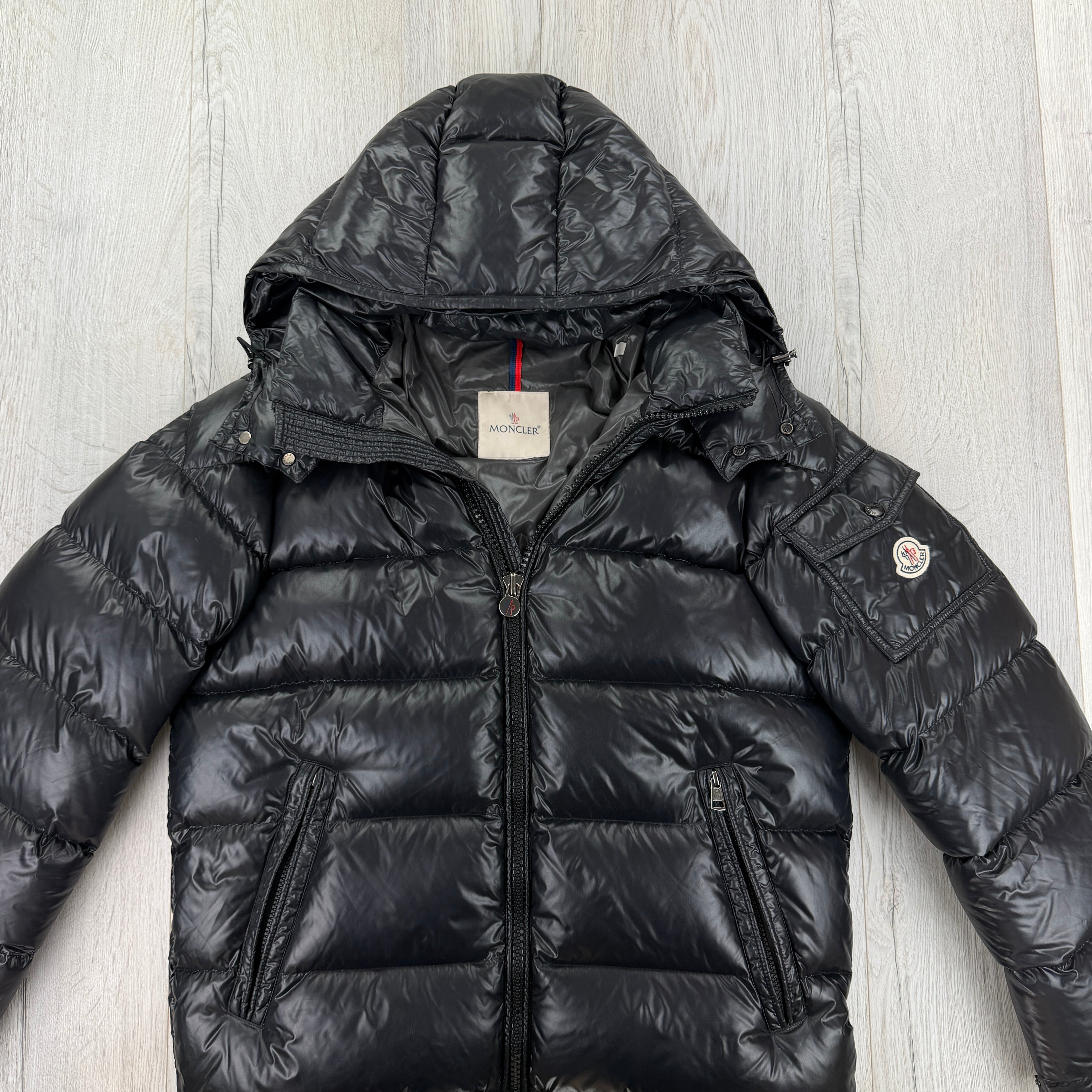 Moncler Men’s Black Maya Jacket - Size 3