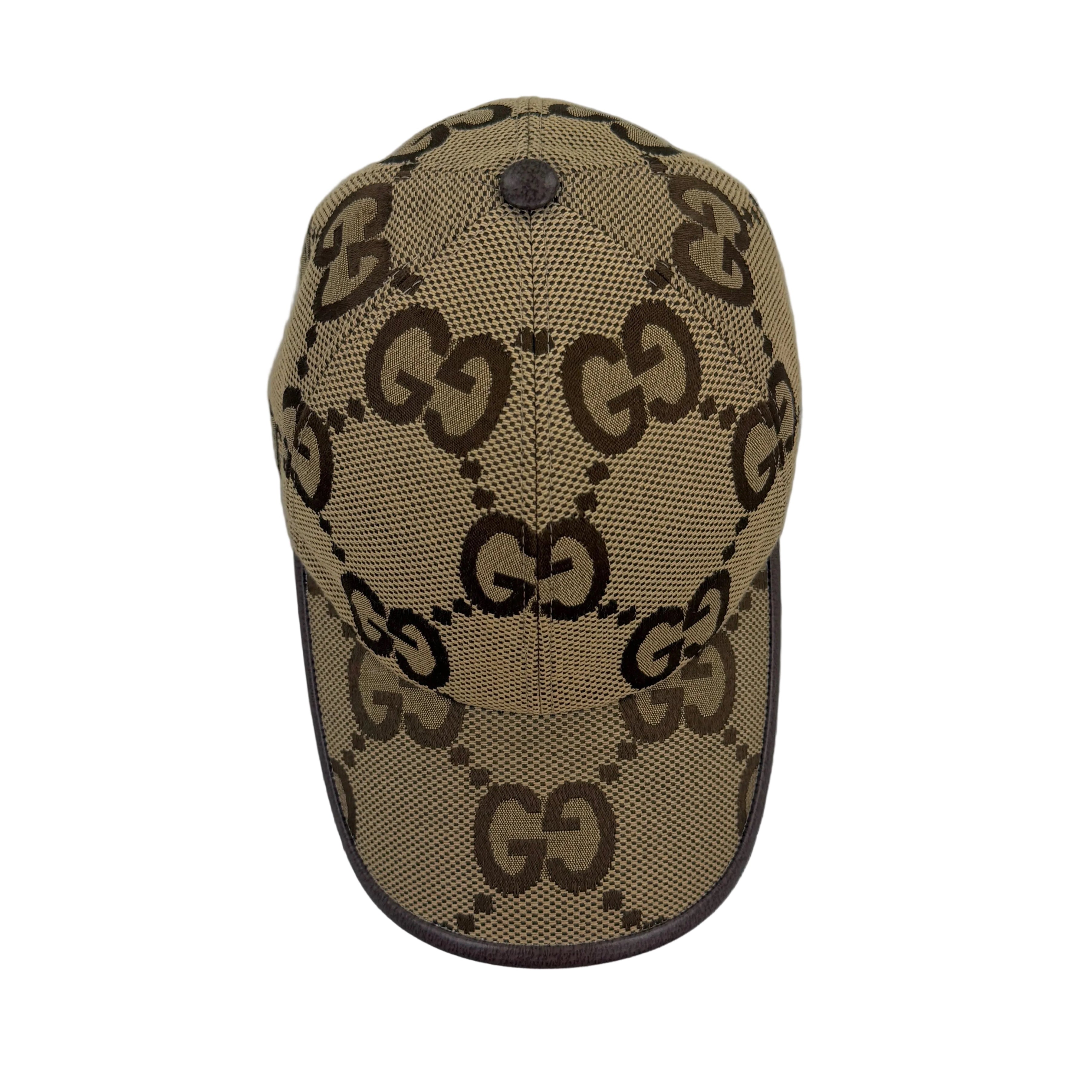 Gucci Women’s Beige GG Interlocking  Baseball Cap - Small