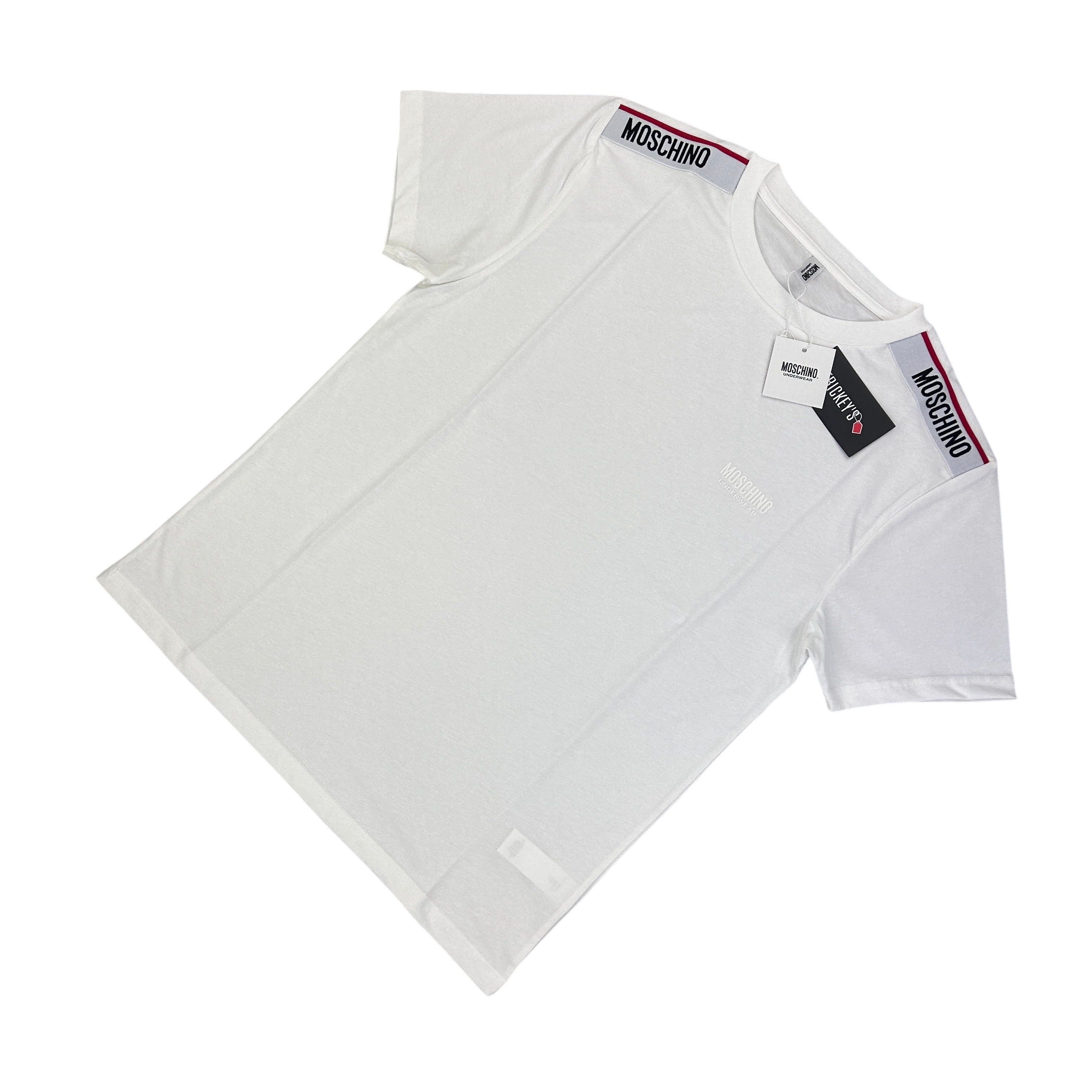 Moschino Men’s White short sleeve T-shirt
