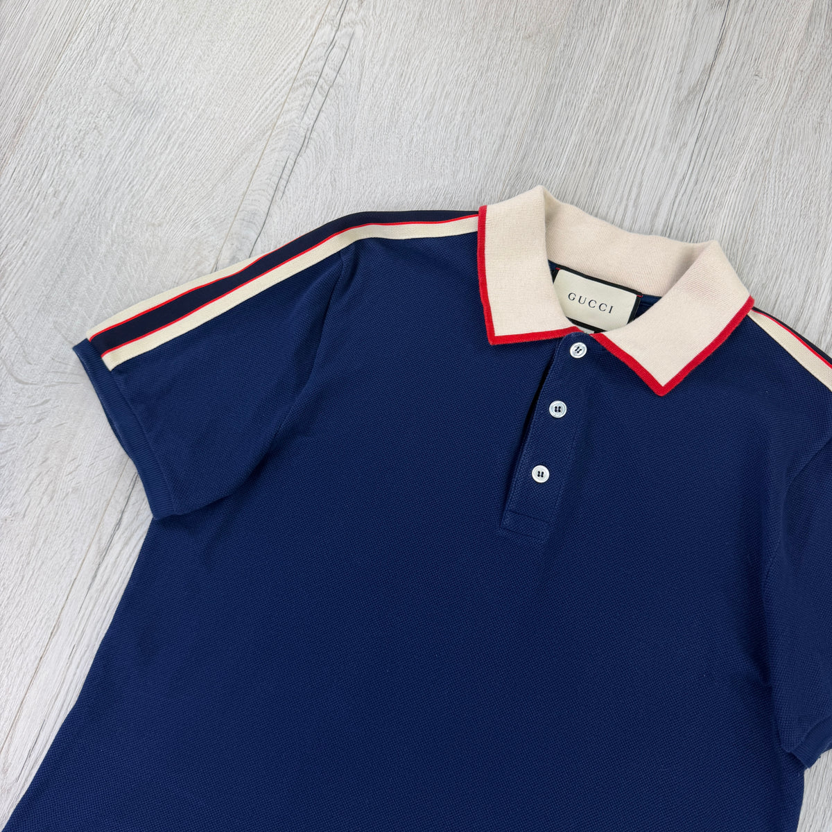 Gucci Men’s Navy Polo - Fit S/M