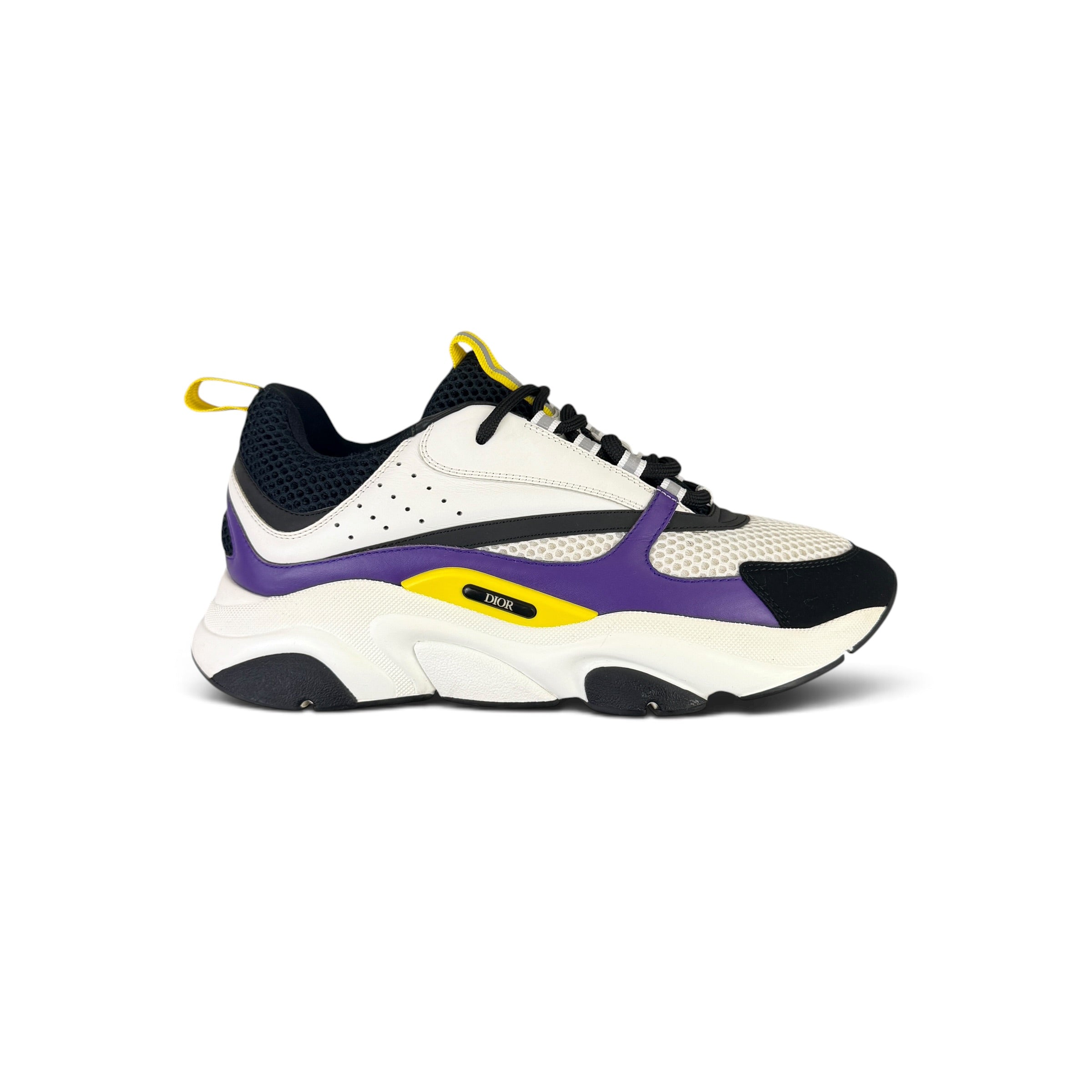 Dior B22 Men’s Purple Yellow White Runners - 42 (Fit Uk 7.5)