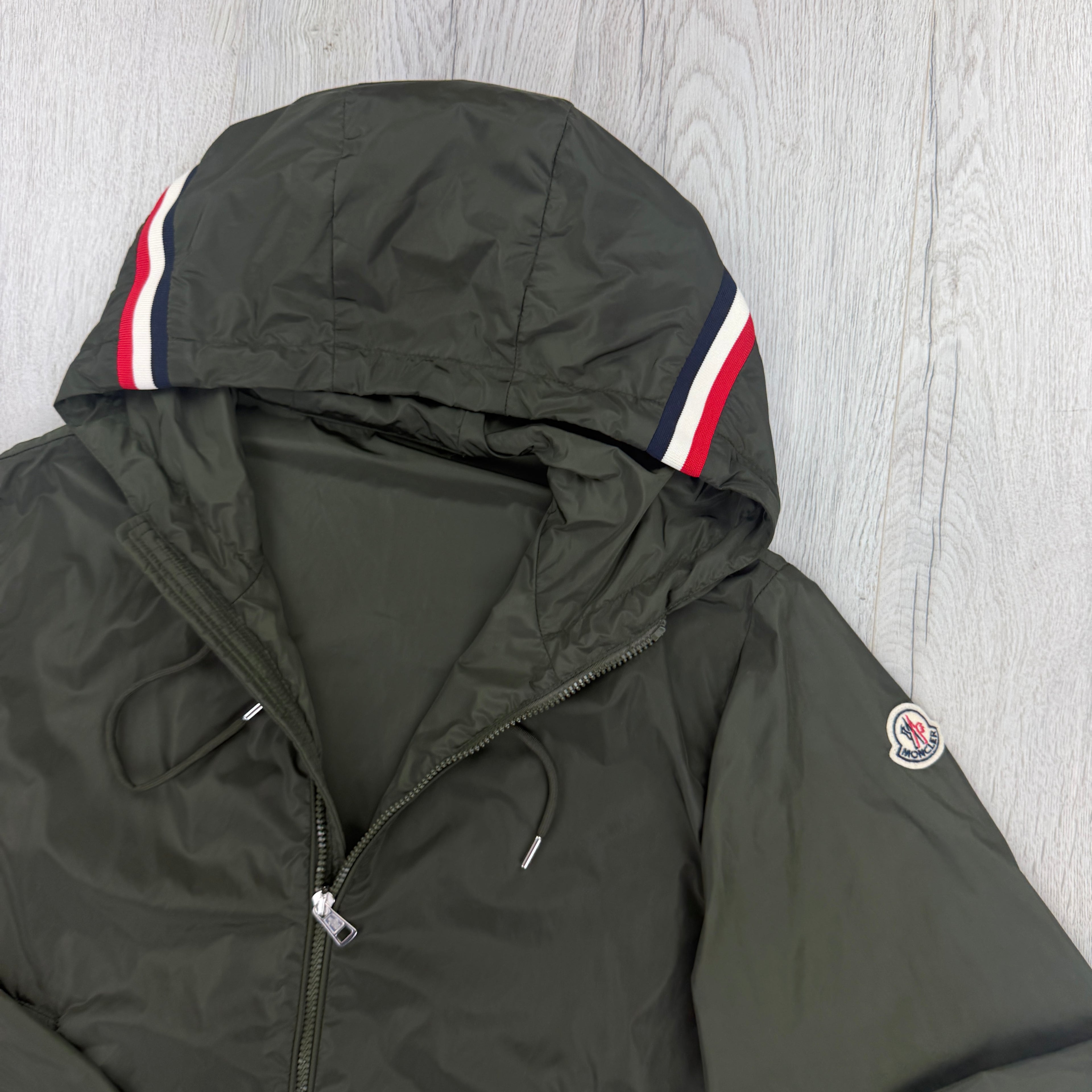 Moncler Men’s Khaki Green Grimpeurs Zip-up Jacket - Size 2
