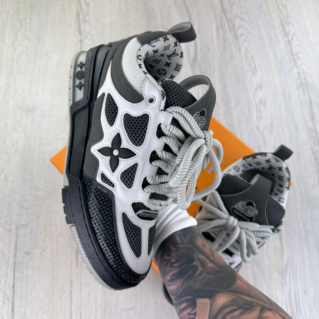 Louis Vuitton Men’s Black & Grey Skate Trainers - Uk 8 (Fit 9)