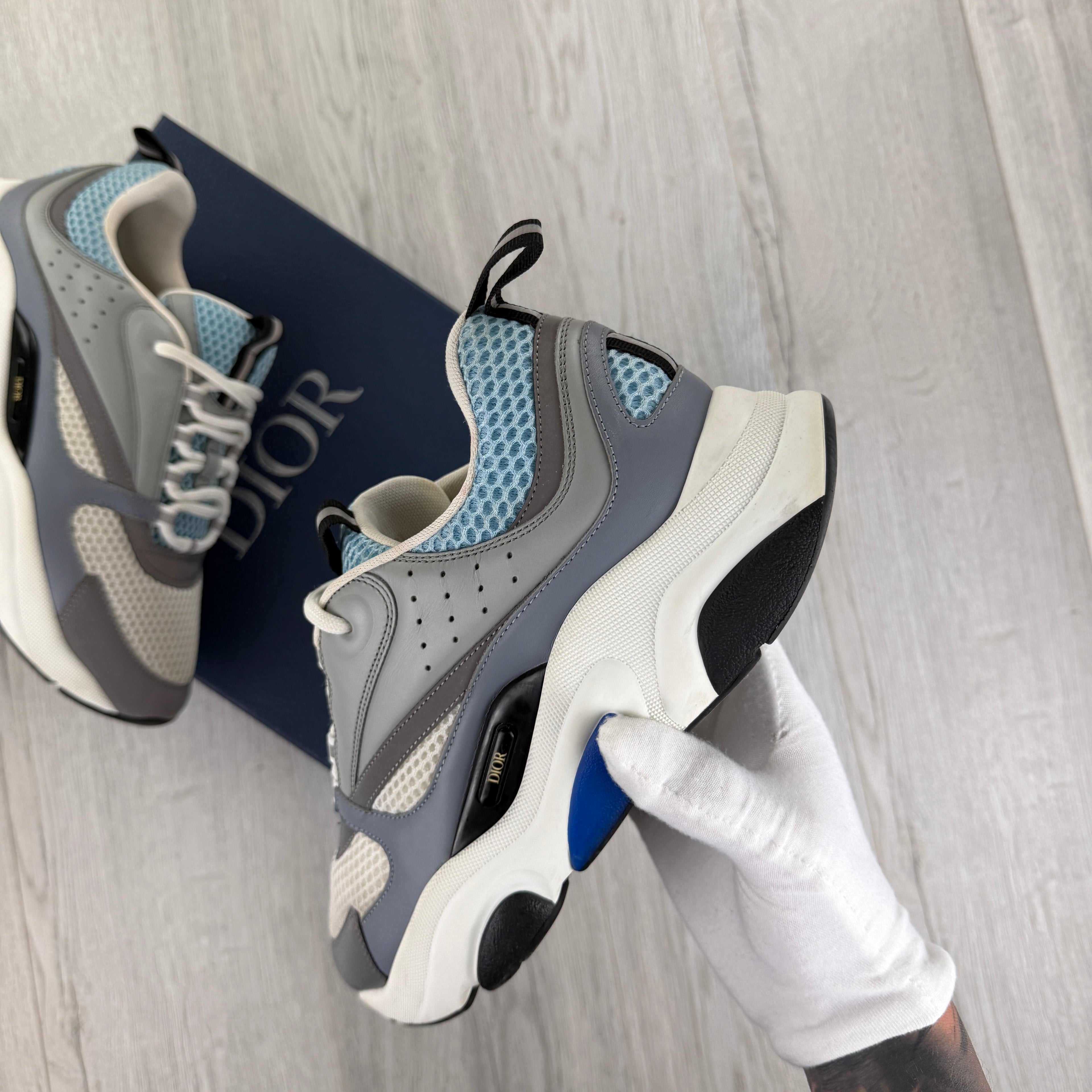 Dior B22 Men’s Baby Blue Runners - 43 (Fit Uk 8.5)