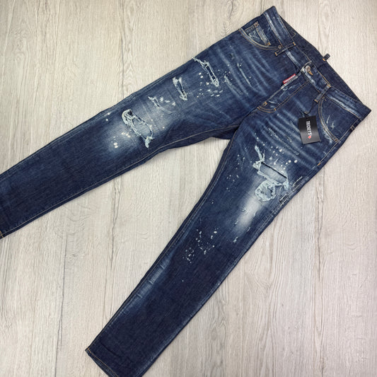 Dsquared2 Men’s Blue Distressed Cool Guy Jeans - 46 (Uk 30)