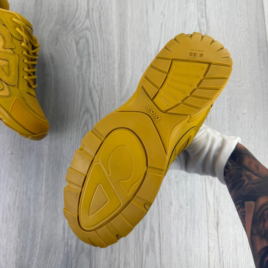 Dior x Stone Island B30 Men’s Yellow Trainers - Uk 9