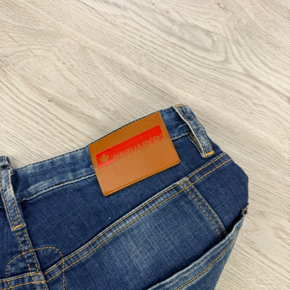 Dsquared2 Men’s Blue Distressed Twist Jeans - 48 (Uk 30)