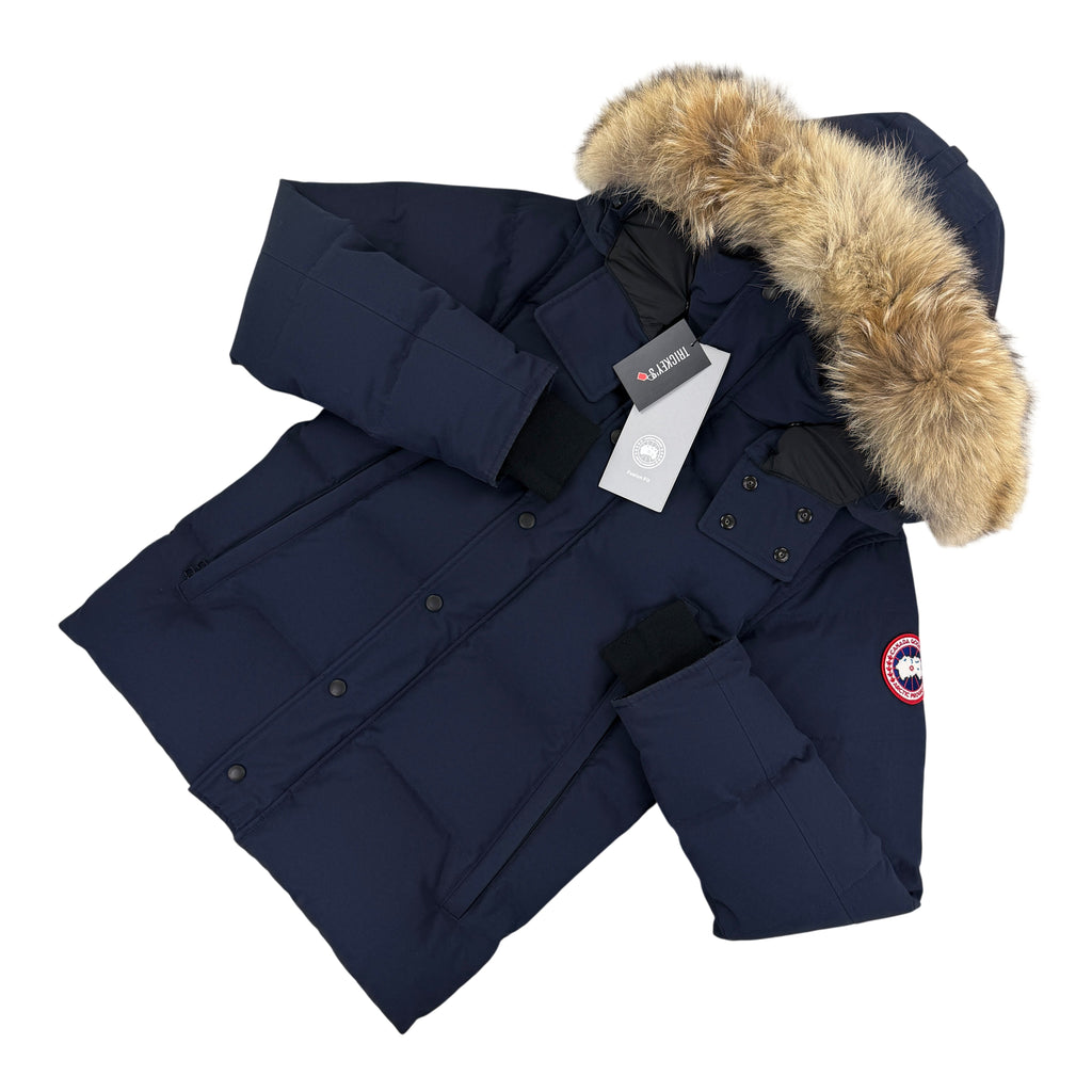 Canada Goose Men’s Wyndham Navy Parker Jacket - Small Fusion