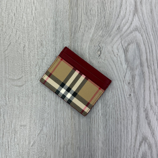 Burberry Vintage Check and Leather Card Case