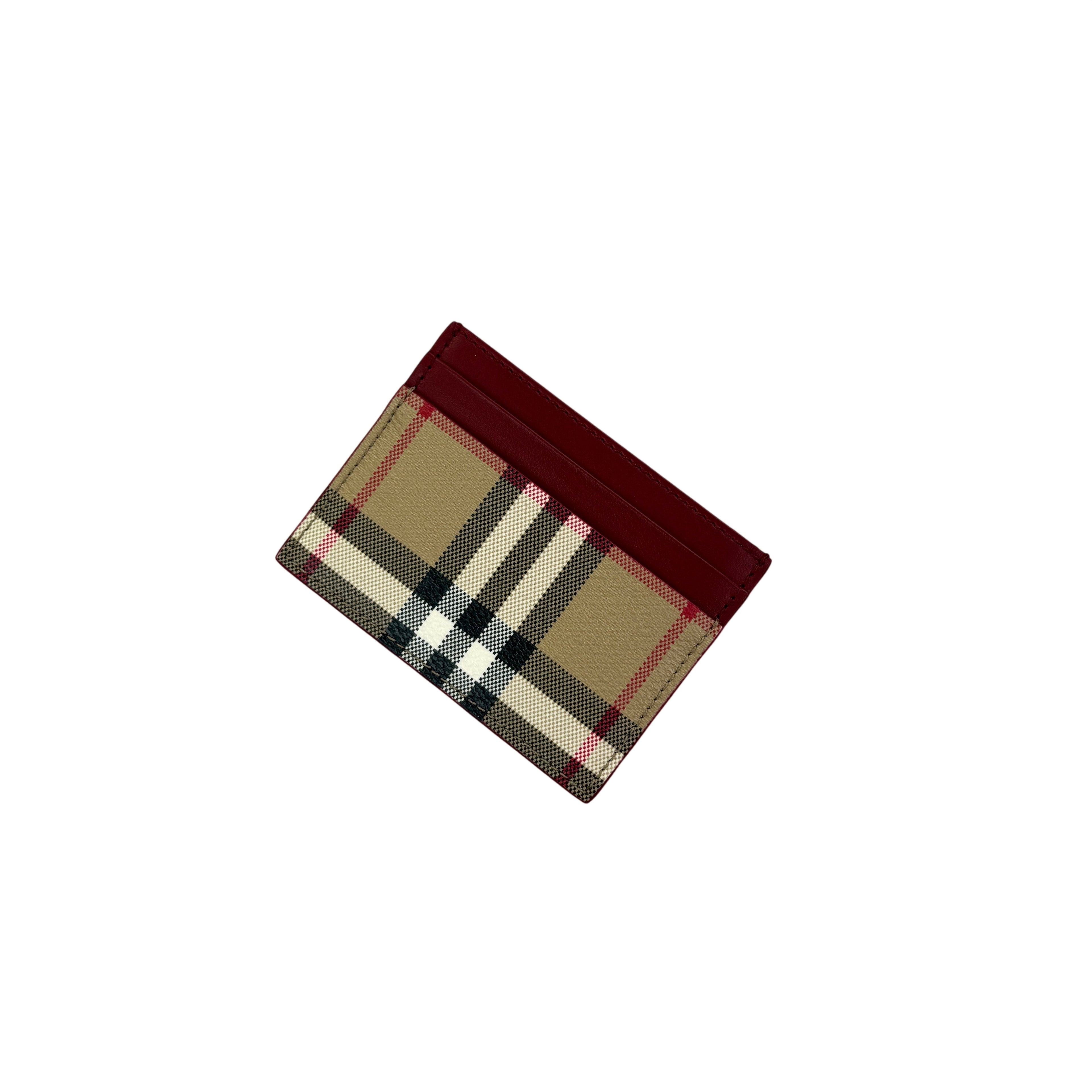 Burberry Vintage Check and Leather Card Case