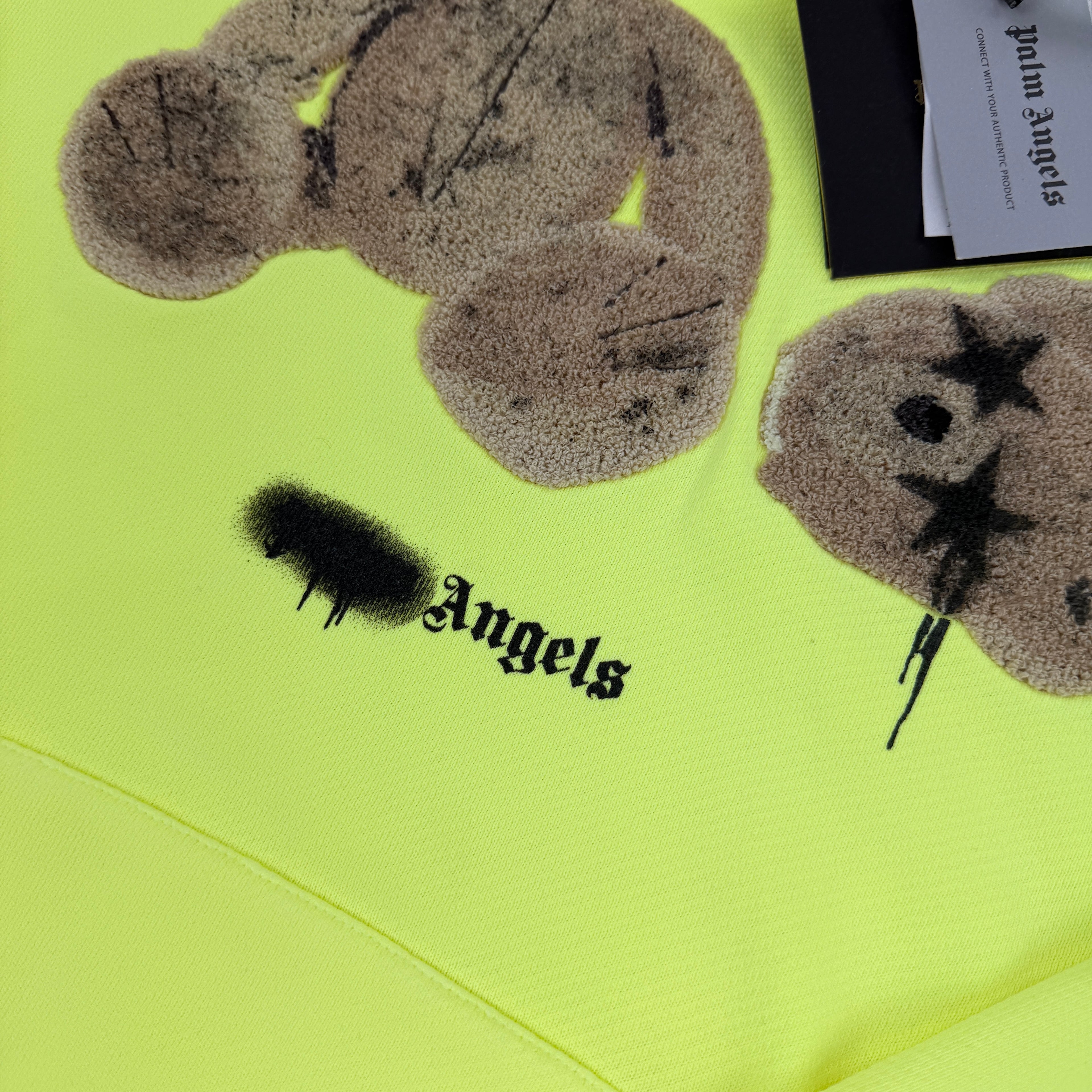 Palm Angels Kill The Bear Neon Yellow Hoodie