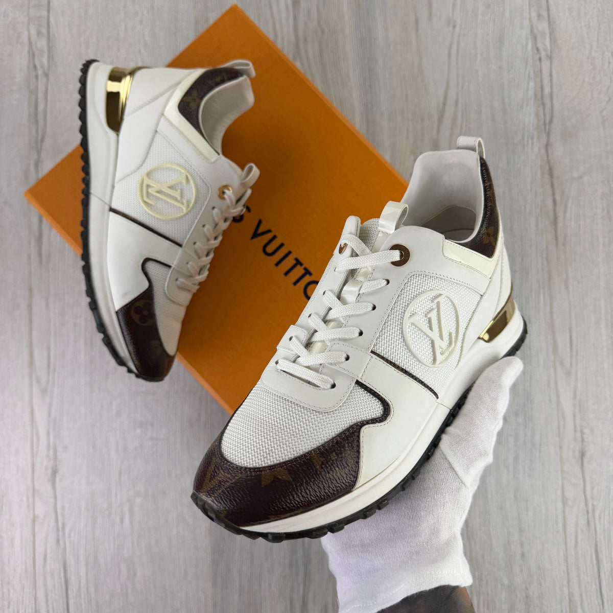 Louis Vuitton Women’s White Icon Run Away Trainer - 37.5 (Uk 4.5)