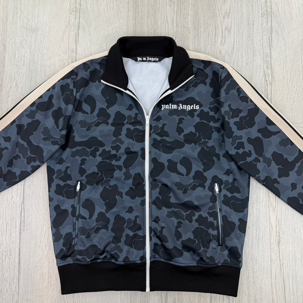 Palm Angels Men’s Camo Zip-up Track Jacket - XL Slim