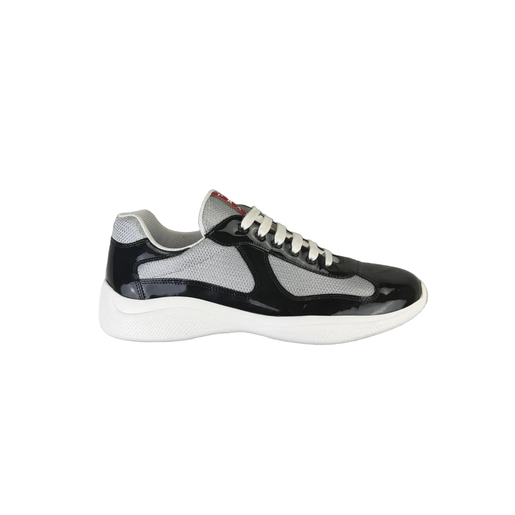 Prada Cups Dark Grey / White Trainers - Uk 10.5 (Fit 11)