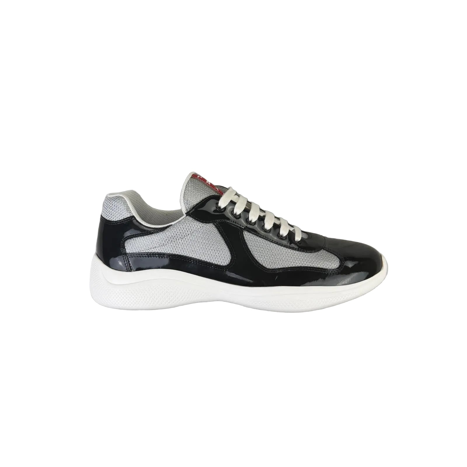 Prada Cups Dark Grey / White Trainers - Uk 10.5 (Fit 11)