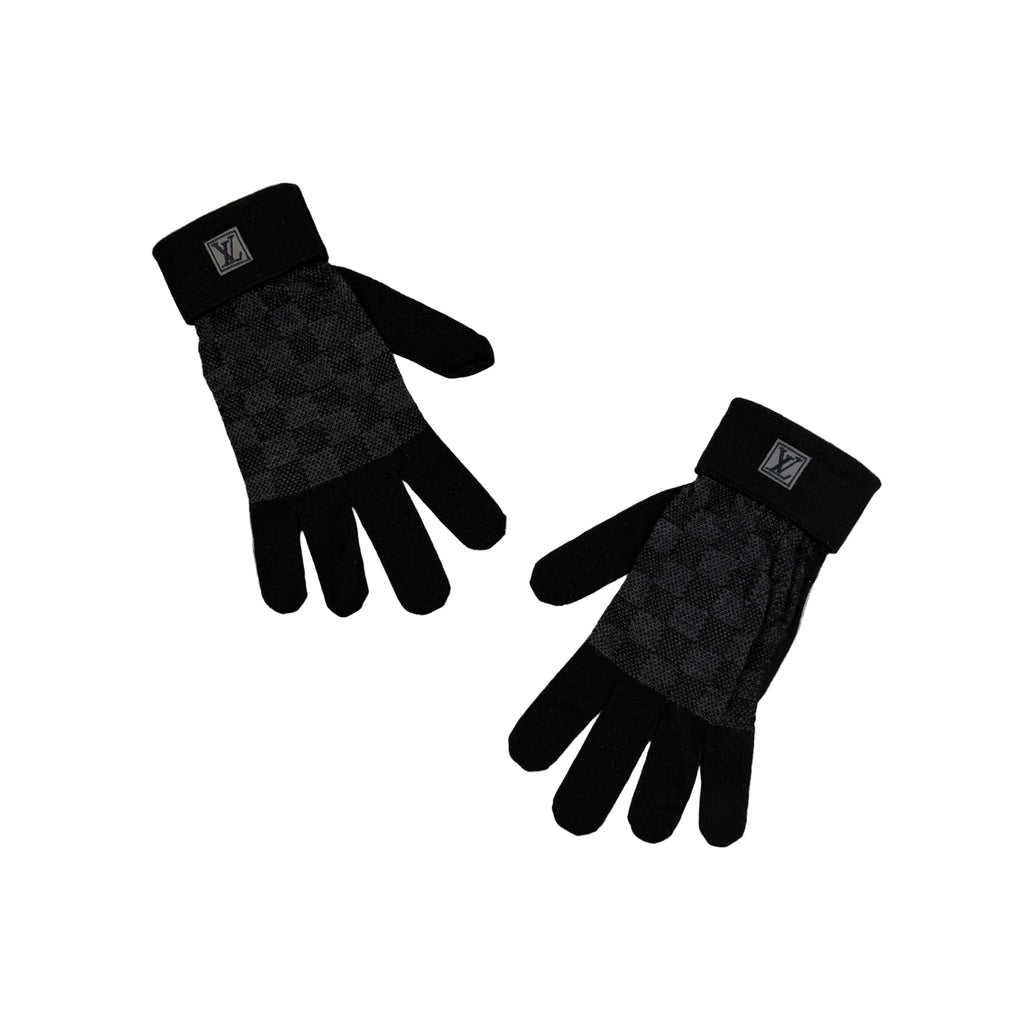 Louis Vuitton Men’s Damier Black Gloves
