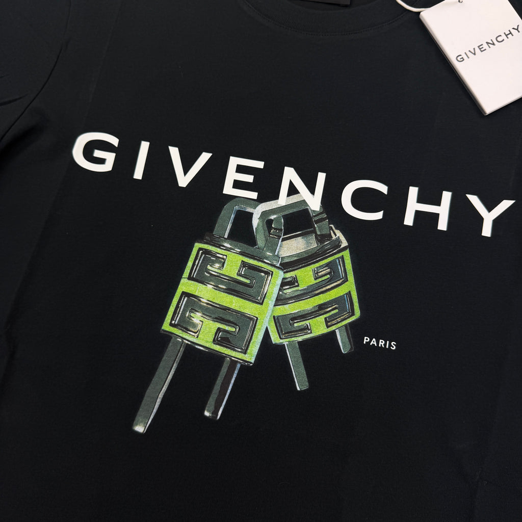 Givenchy Men’s Black Lock T-shirt