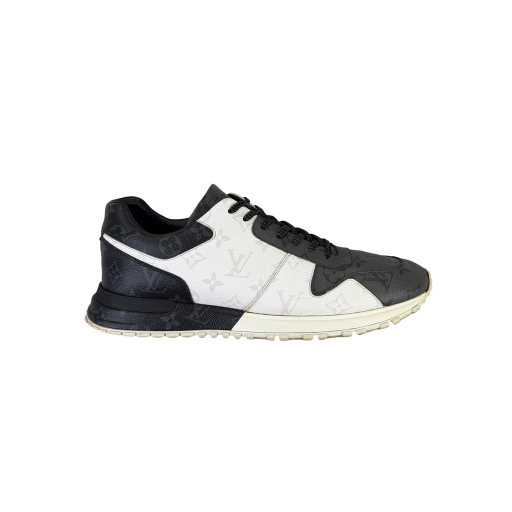 Louis Vuitton Men’s Monogram Black White Grey Run Away Trainers - Uk 9