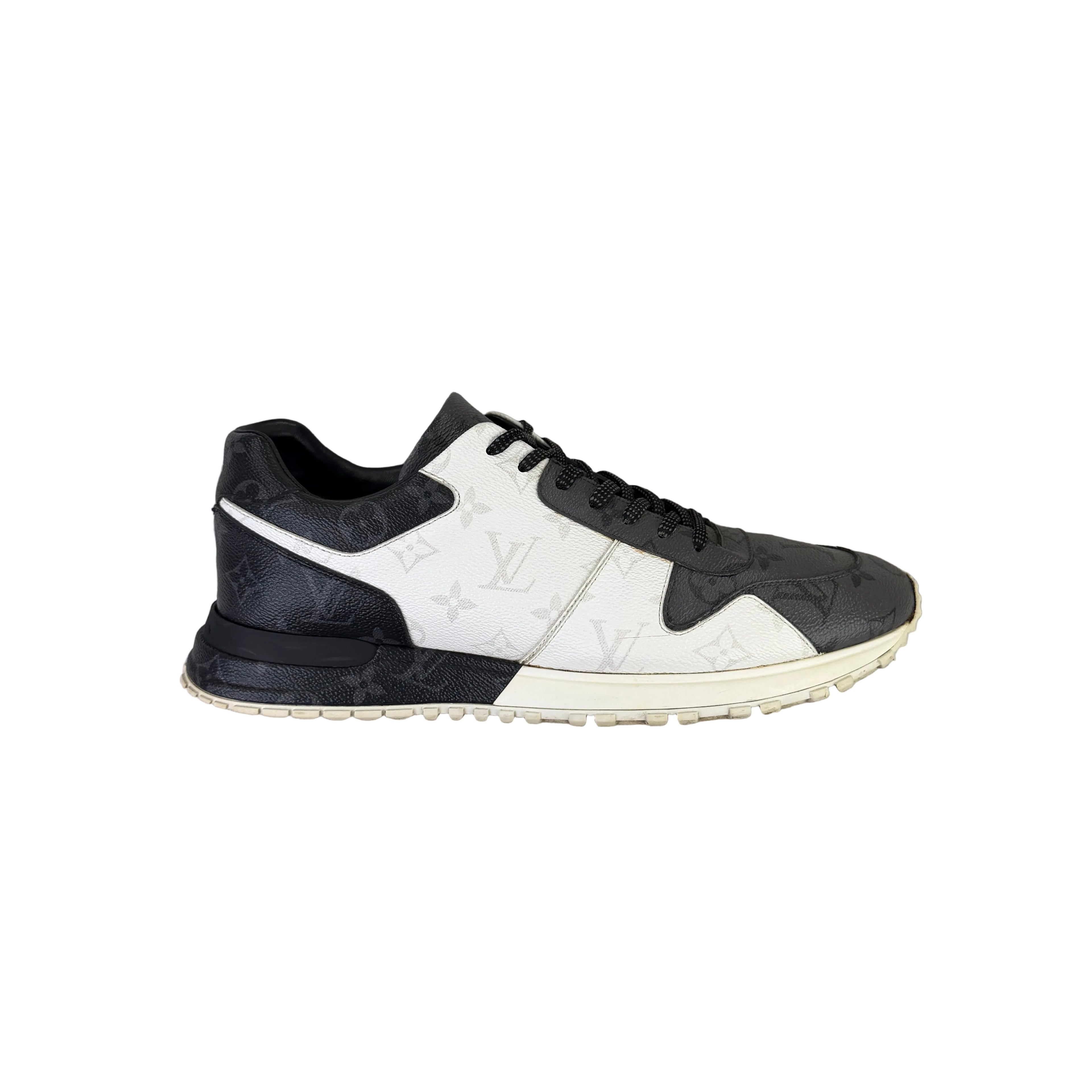 Louis Vuitton Men’s Monogram Black White Grey Run Away Trainers - Uk 9