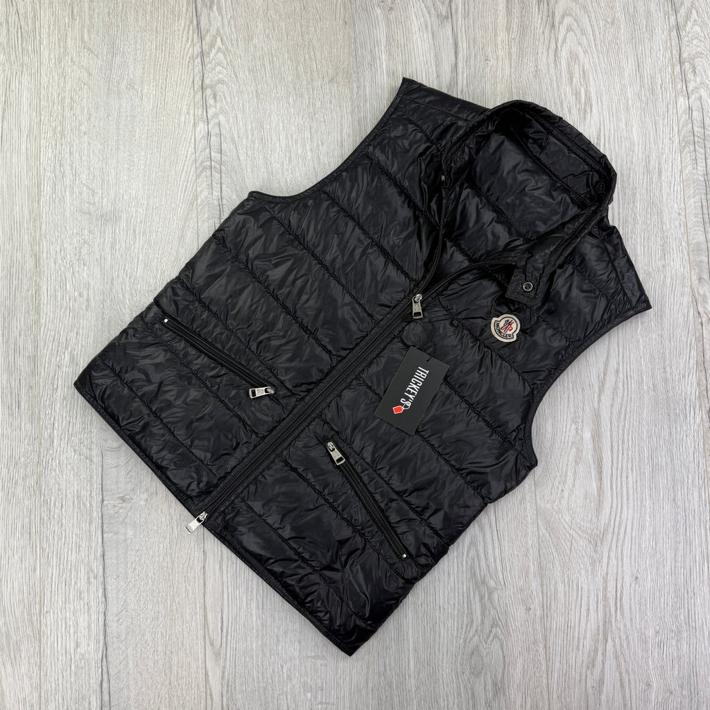 Moncler Men’s Black GUI Down Gilet - Size 0