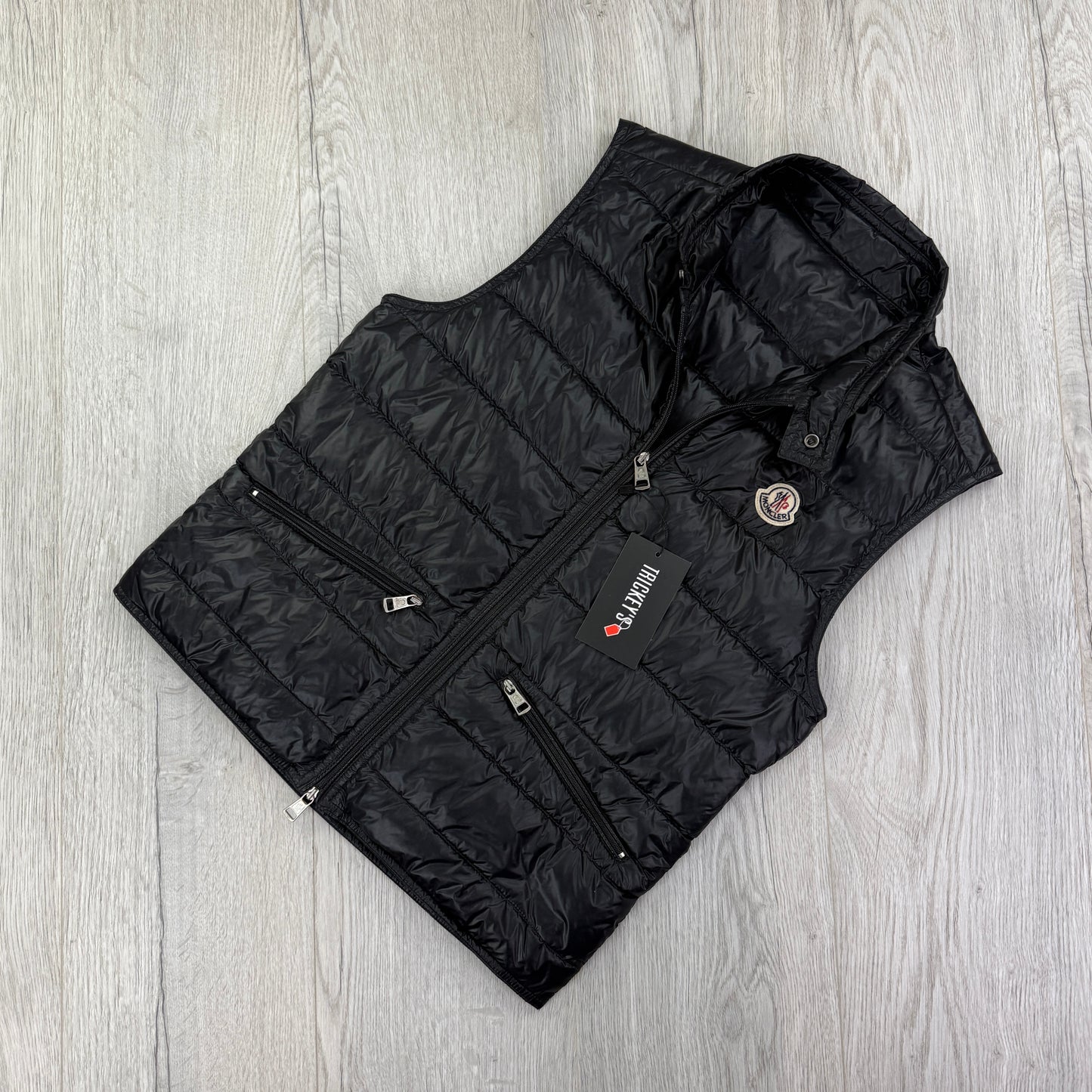 Moncler Men’s Black GUI Down Gilet - Size 0