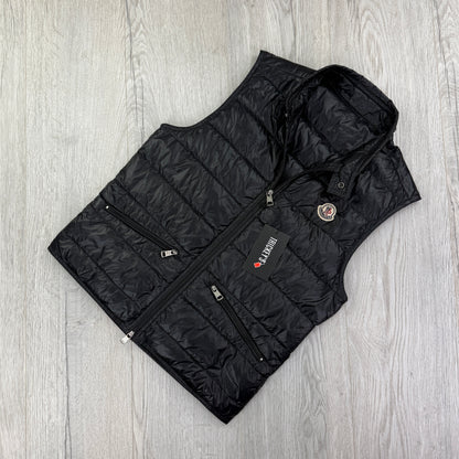 Moncler Men’s Black GUI Down Gilet - Size 0