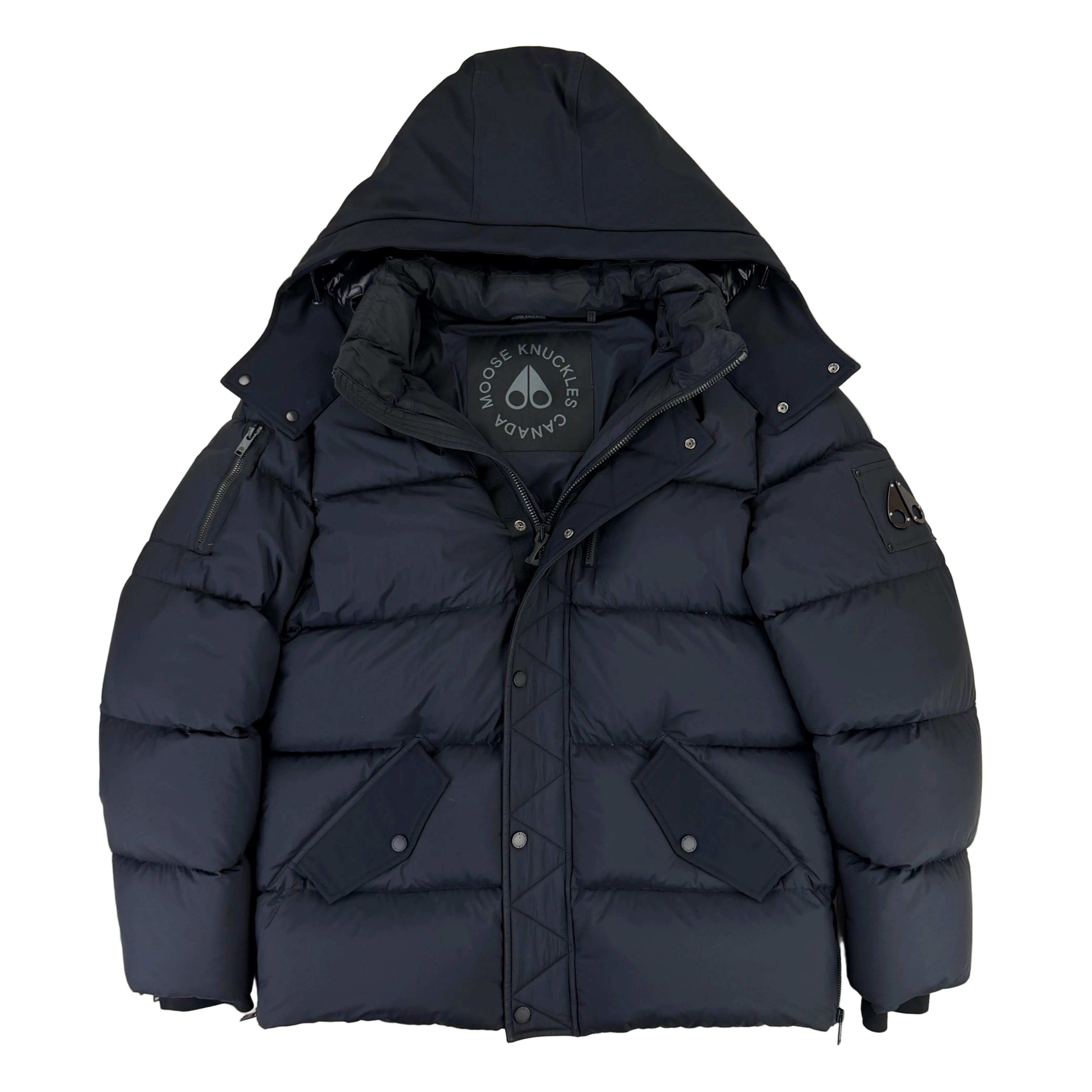 Moose Knuckles Men’s Black Down Jacket - Medium