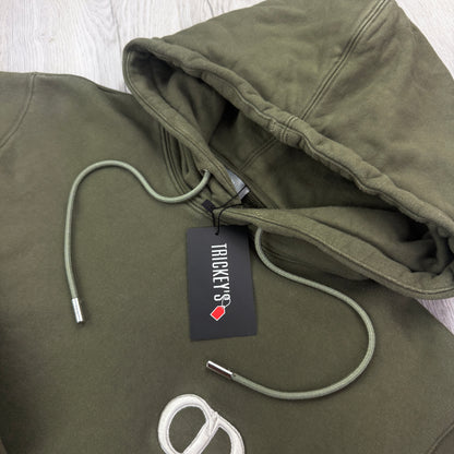 Dior Men’s Khaki Green Pullover Hoodie - XL Slim
