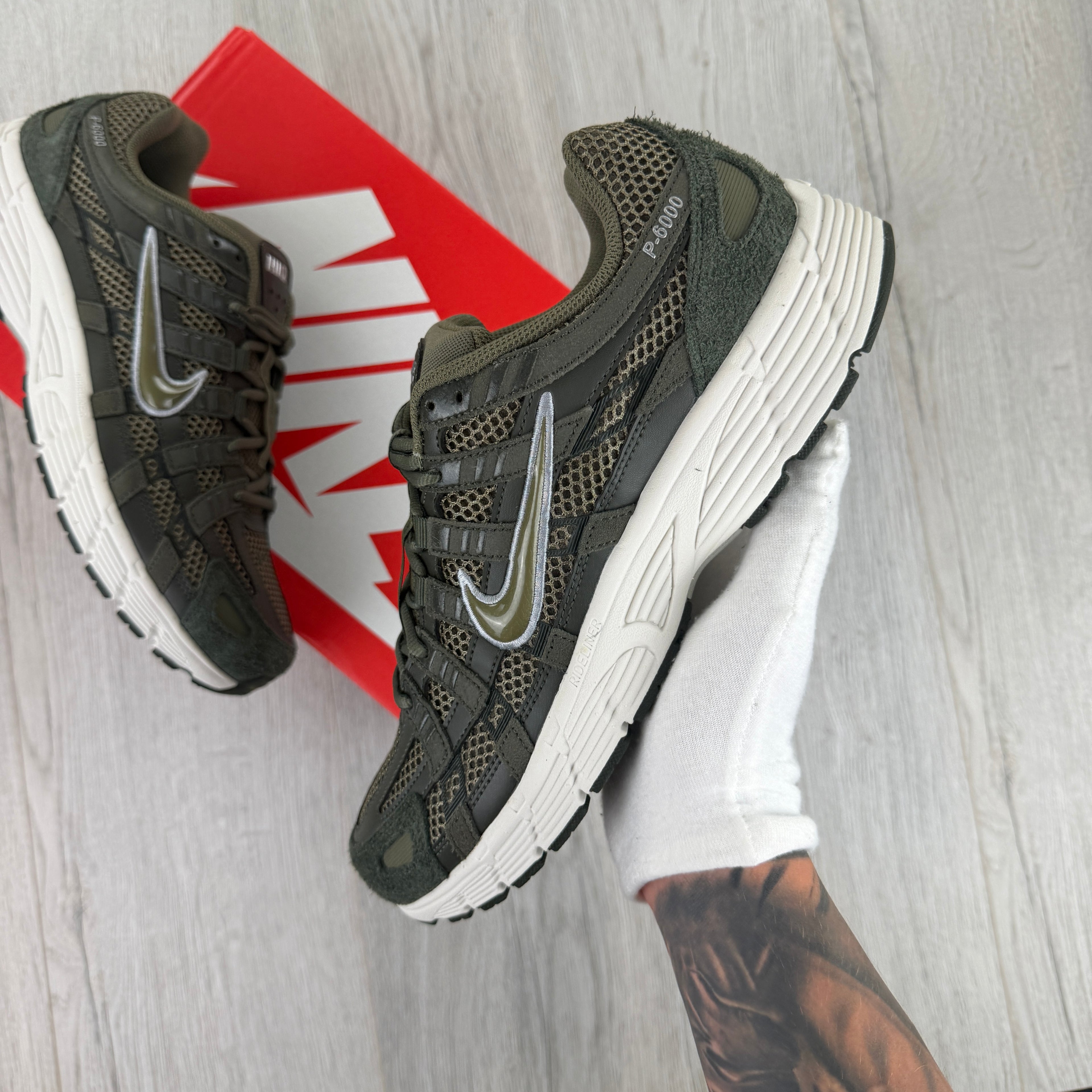 Nike P-6000 Men’s Khaki Green Trainers