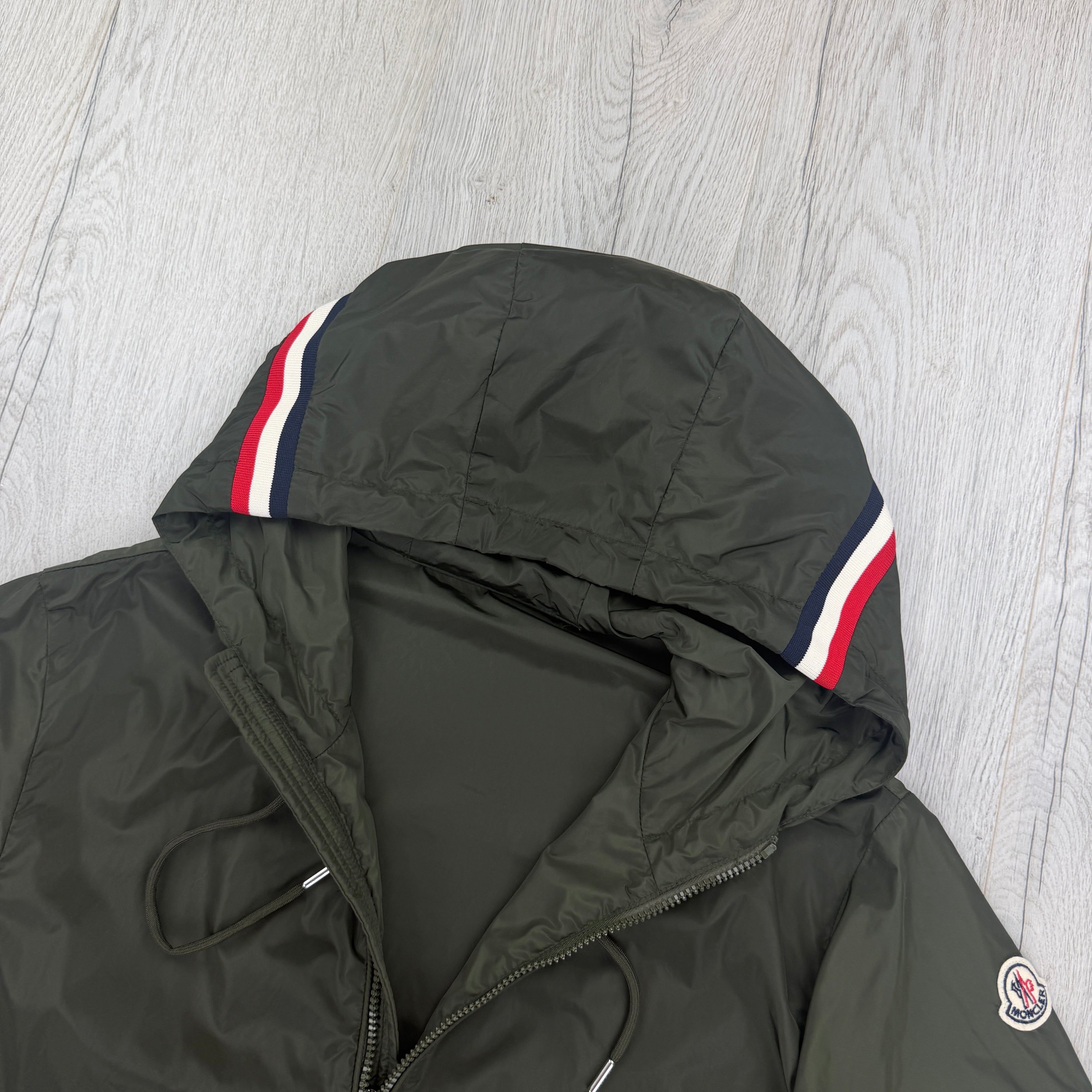 Moncler Men’s Khaki Green Grimpeurs Zip-up Jacket - Size 2