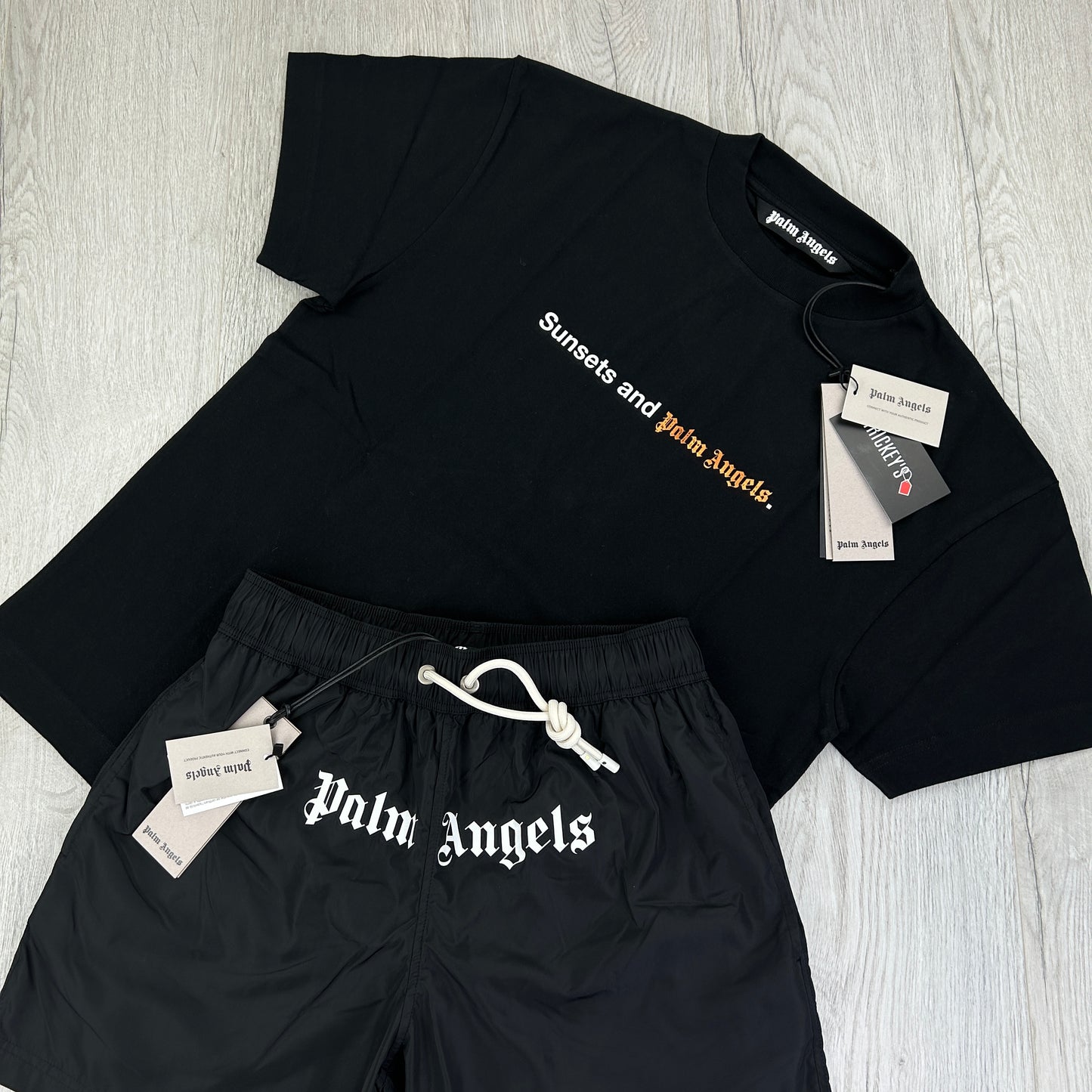 Palm Angels Men’s Black Full Summer Set