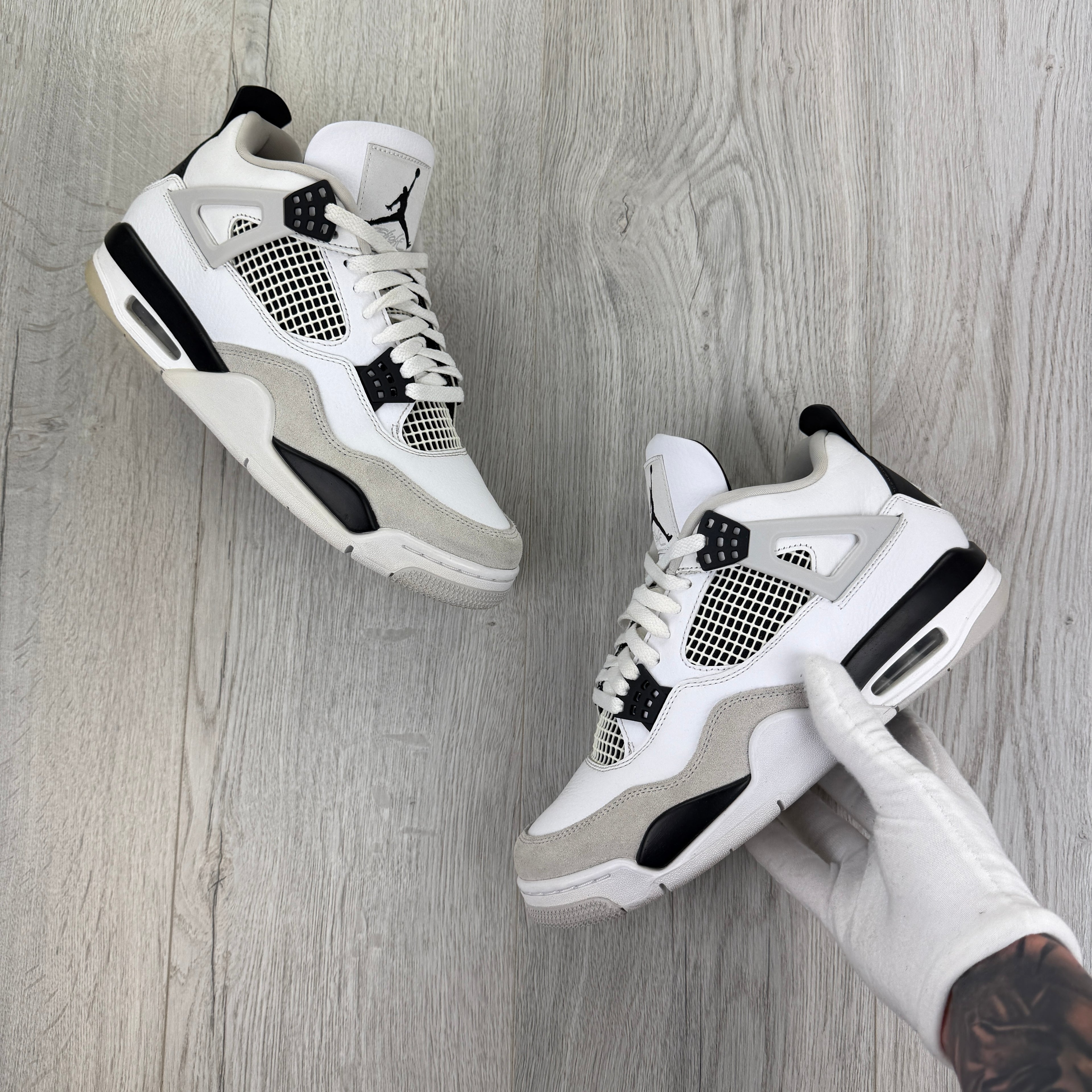 Jordan 4 Retro Men’s Military Black Trainers - Uk 8.5