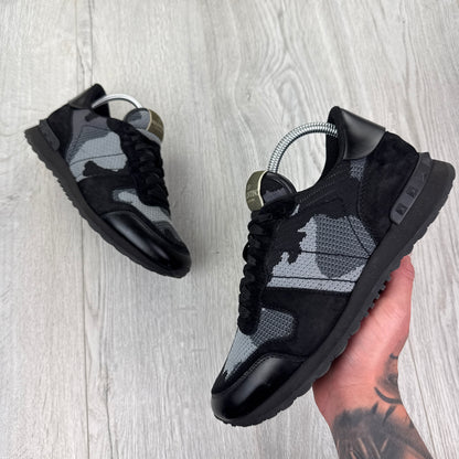 Valentino Men’s Black Camo Mesh Rockrunner