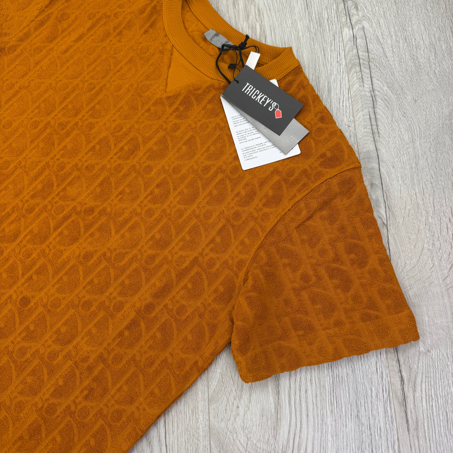 Christian Dior Men’s Orange Towel T-shirt - XS Oversized