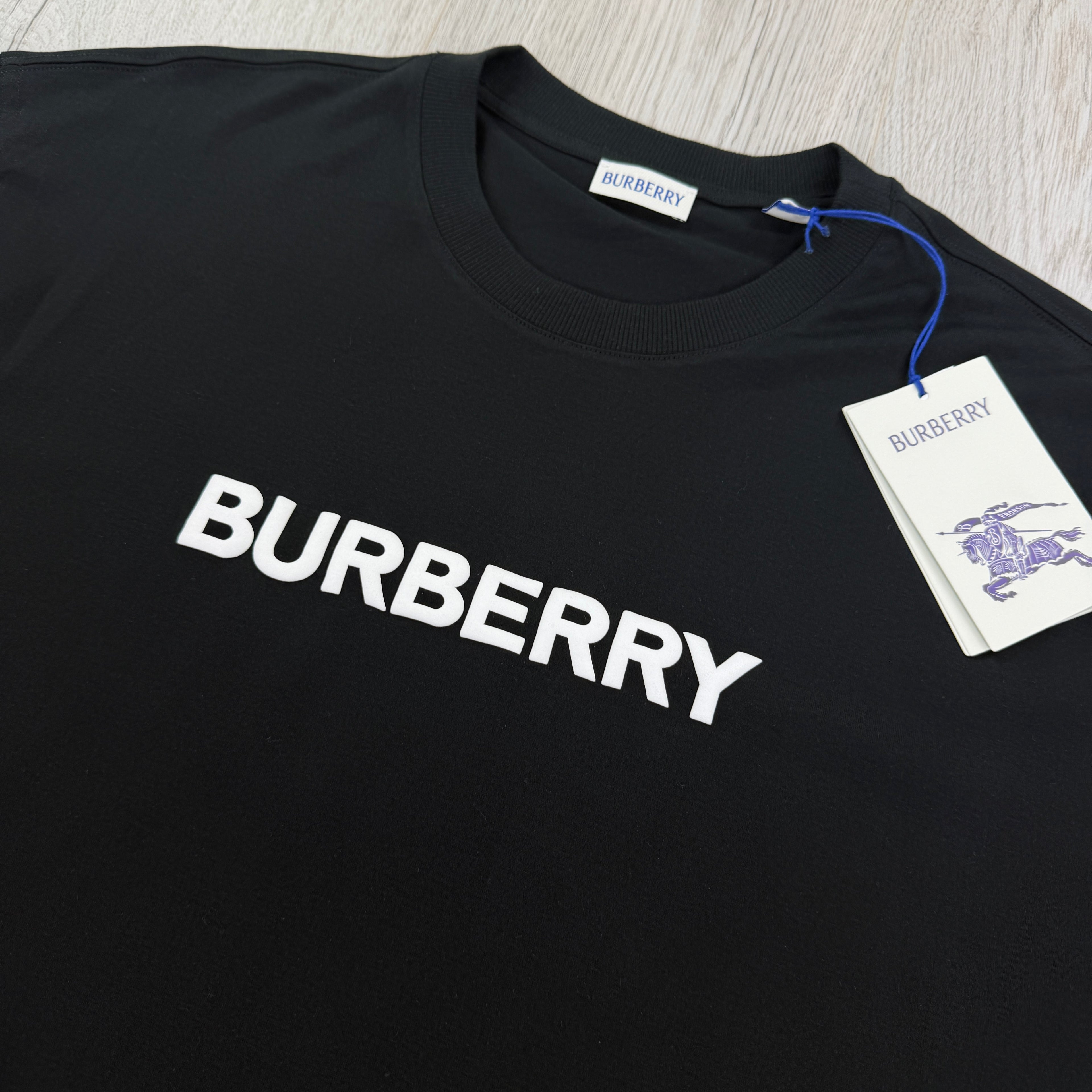 Burberry Men’s Black T-shirt & Navy Swim Short Set