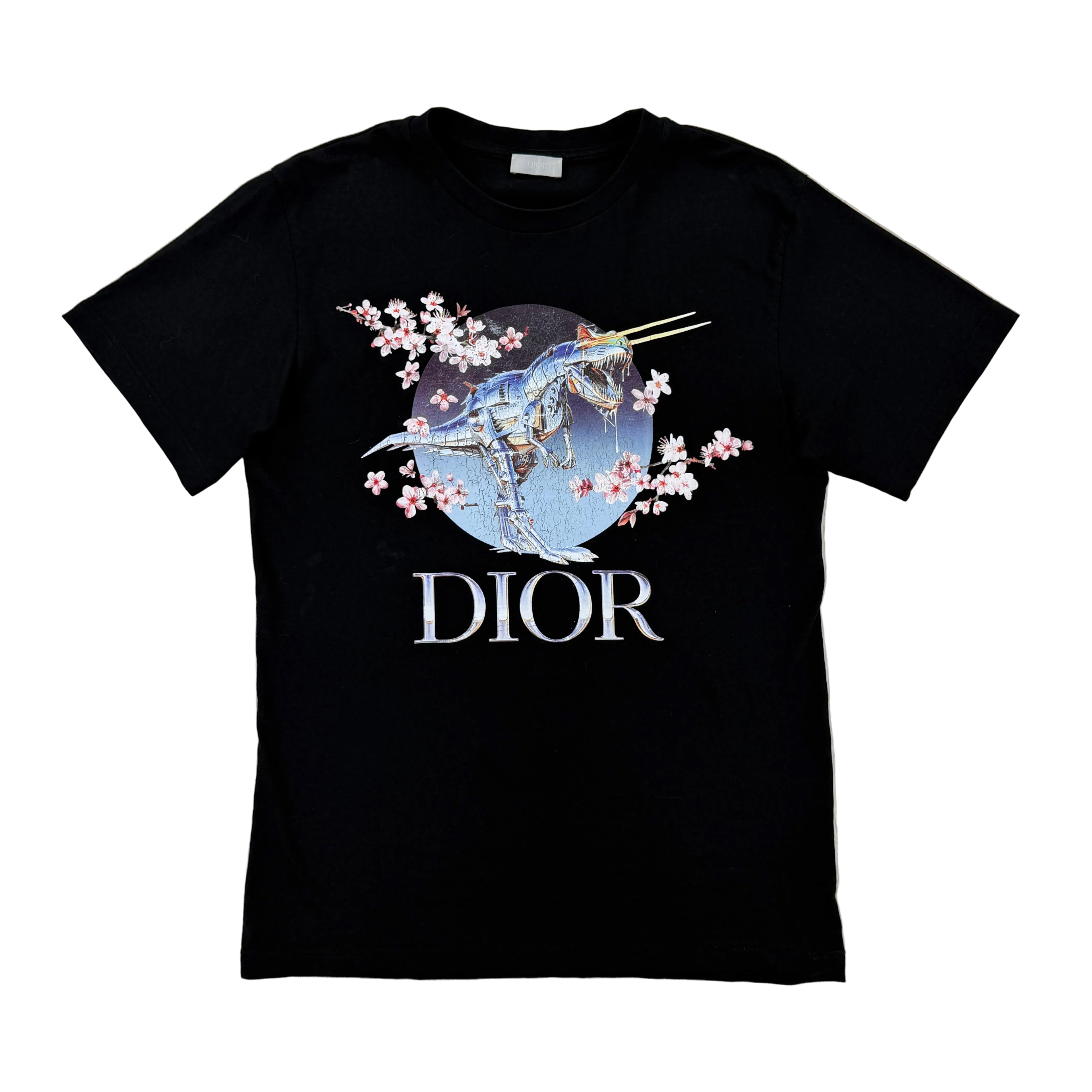 Dior X Sorayama Men’s Dinosaur Printed T-shirt - XS Oversized