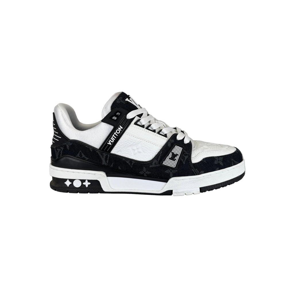 Louis Vuitton Men’s Black & White Low Trainers - Uk 7 (Fit Uk 8)