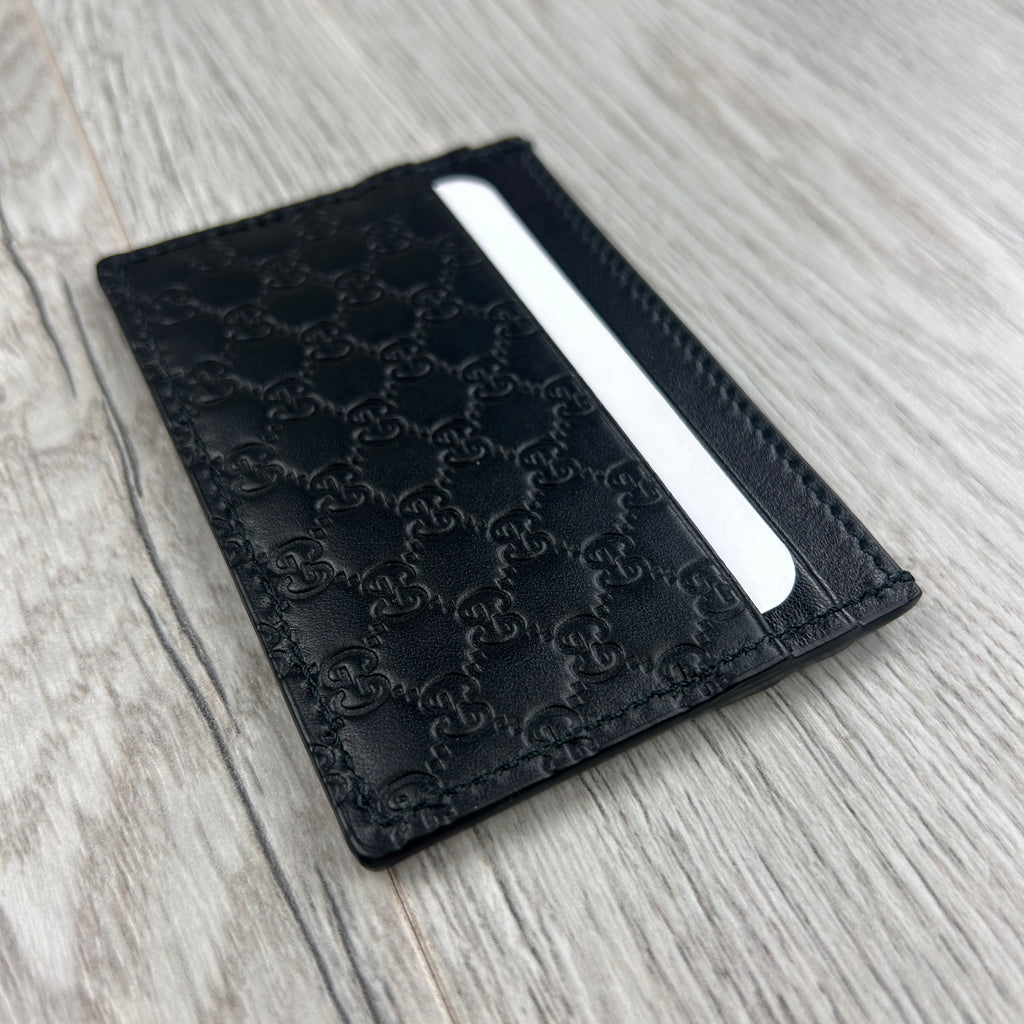 Gucci GG Interlocking Black Card Holder