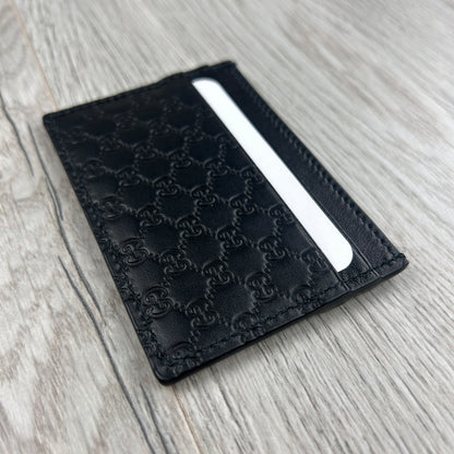 Gucci GG Interlocking Black Card Holder